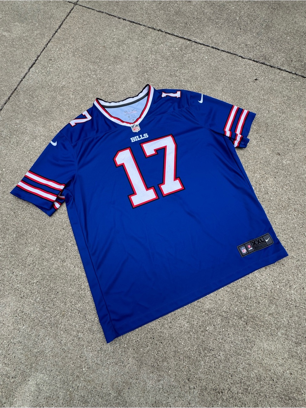 NFL Nike Dri Fit Buffalo Bills #17 Game Jersey 2024 MVP Josh Allen